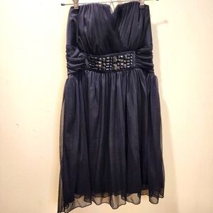 Trixxi Black Strapples Party Short Dress size L (Juniors)